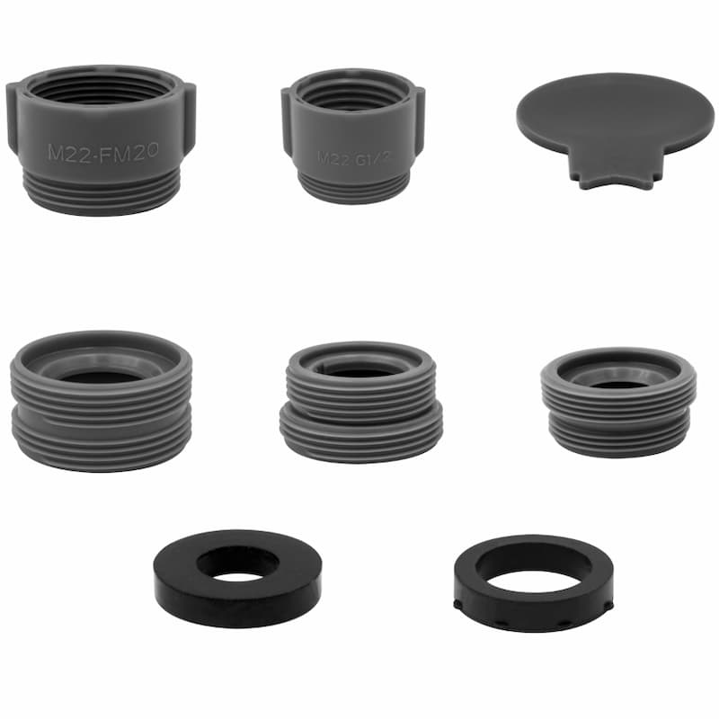 Plastic faucet adaptor for aerator on sink faucet China gray plastic adator pack