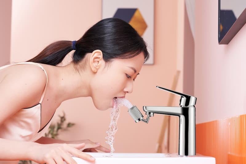 Dual mode Mist stream aerator enjoy facial spa at home